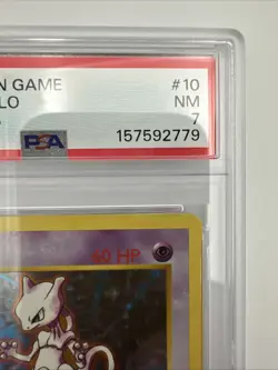 Pokemon 1999 TCG Mewtwo Holo Base Set 10/102 PSA 7 *2026 New Cert* - Image 5