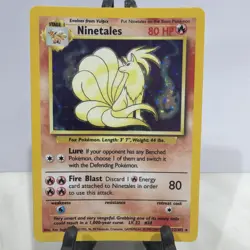 Vintage WOTC 1999 Ninetales Holo 12/102 Base Set Pokemon Card - Near Mint - Image 1