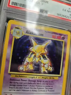 1999 Pokemon Base Set Unlimited #1 Alakazam-Holo PSA 6 NEW CERT VINTAGE - Image 4
