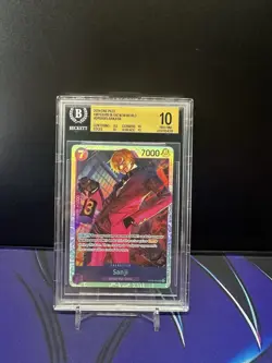 2024 One Piece Emperors In The New World SR Sanji #OP09-065 BGS 10 English - Image 1