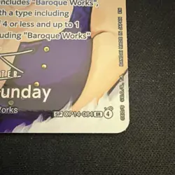 Bandai One Piece Card Game Ms. All Sunday OP14-084 SR SP Foil 8000 EN - Image 2