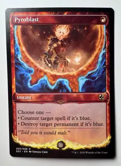 1x MTG SS3 Pyroblast, Near Mint Signature Spellbook Chandra Non Foil - Image 1