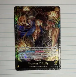 Bandai One Piece CCG Monkey D. Luffy Leader ST13-003 Foil Premium Collection Eng - Image 1