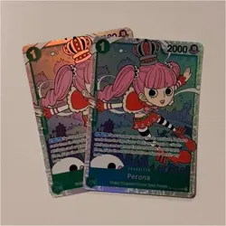 Bandai One Piece Card Game Perona OP12-014 SR Green x2 EN - Image 1
