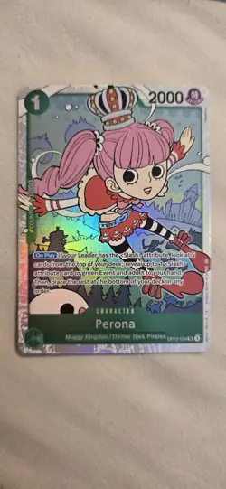 Perona OP12-034 SR English One Piece TCG CCG - Image 1