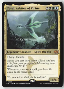 MTG - Teval, Arbiter of Virtue M Tarkir: Dragonstorm 230 LP-NM - Image 1