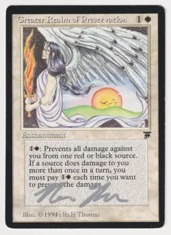 Silver Signed Greater Realm of Preservation MP Legends Artist NeNe Thomas MTG! - Image 1