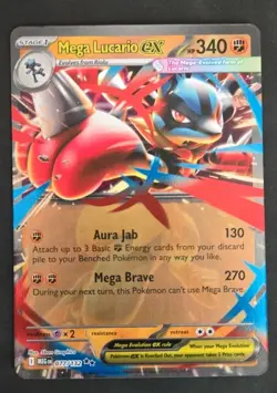 Pokemon TCG Mega Evolution - Mega Lucario ex 077/132 - English - Image 1
