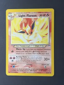 Pokemon TCG Light Flareon 46/105 Neo Destiny Uncommon English 80 HP 2000 - Image 1