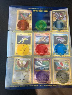 Pokemon Card Neo Premium File 3 folder 9 card Japanese RARE Mint Condition - Image 1