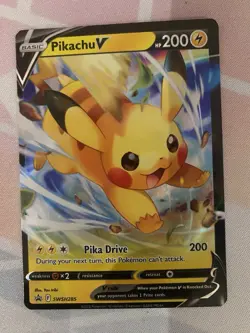 Pokemon Pikachu V SWSH285 Promo TCG Card Near Mint Condition - Image 1
