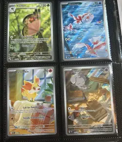 Pokemon TCG Illustration Rare Card Bundle English 9 Cards Near Mint - Image 3
