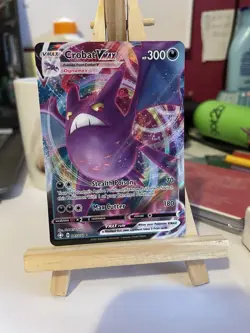 Pokemon TCG Crobat VMAX Shining Fates Holo Ultra Rare Card 045/072 Near Mint - Image 1