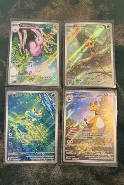 Pokemon TCG Chaos Rising - 4 Illustration Rare Card Bundle - Near Mint - Image 1