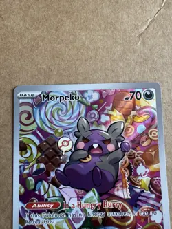 Morpeko 206/182 SV04 Paradox Rift Pokemon TCG Card Near Mint Illustration Rare - Image 2