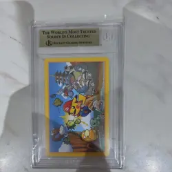 2016 King Of Hearts Center Mario Luigi Pikachu Playing Cards Pokemon BGS 10 - Image 2