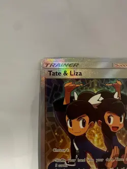 Tate & Liza 166/168 Full Art Ultra Rare Celestial Storm Pokemon TCG Holo LP - Image 2