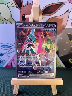 Pokemon TCG Iron Valiant EX 249/182 Paradox Rift Special Illustration Rare NM - Image 1