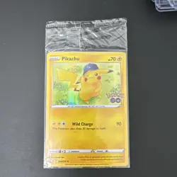Pokemon TCG Pikachu 028/078 Pokemon GO Holo Rare promo Sealed - Image 1