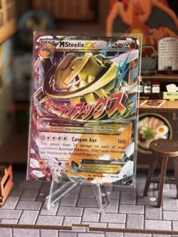 2016 M Steelix EX Pokemon TCG Steam Siege Holo Ultra Rare #68/114 EN Near Mint - Image 1