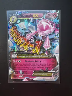 2015 M DIANCIE EX Pokemon TCG Black Star Promo XY44 Holo EN Mega Near Mint Rare - Image 2