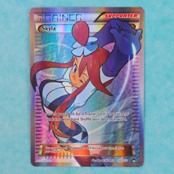Pokemon TCG Skyla 122/122 Breakpoint Full Art Holo Ultra Rare Trainer-Supporter - Image 1