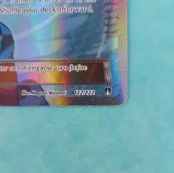 Pokemon TCG Skyla 122/122 Breakpoint Full Art Holo Ultra Rare Trainer-Supporter - Image 3