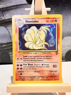 Pokemon TCG Ninetales Holo Unlimited Holo Rare Card Base Set 2 13/130 - Image 1