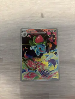 Pokemon TCG Ivysaur Illustration Rare 134/132 MEG Evolution NM - Image 1