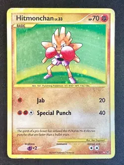 Hitmonchan 129/127 2009 Platinum Set Pokemon Card TCG Secret Rare Holo Rare - Mp - Image 1