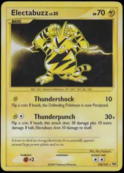 Electabuzz 128/127 Pokemon TCG Platinum Base Set Holo Rare - Image 1