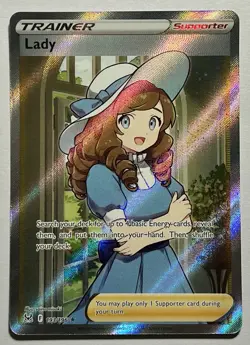 Lady 193/196 (NM) Ultra Rare Sword & Shield: Lost Origin 2022 Pokemon Card TCG - Image 1
