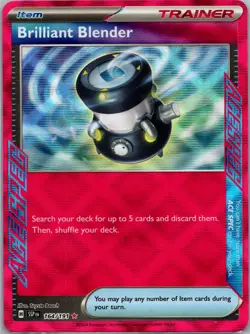 Brilliant Blender 164/191 - Pokemon TCG SV08: Surging Sparks - ACE SPEC Rare -NM - Image 1