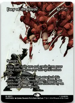 FURY OF THE HORDE (BORDERLESS) 71 MARVEL UNIVERSE ETERNAL-LEGAL MAGIC: FOIL NM/M - Image 1