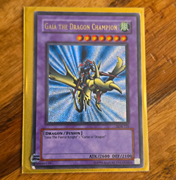 Yu-Gi-Oh! TCG Gaia the Dragon Champion LOB-125 Secret Rare Unlimited 2600/2100 - Image 1