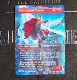 Wizards of the Coast MTG Thor, God of Thunder Borderless Regular EN M 0338 - Image 1