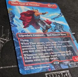 Wizards of the Coast MTG Thor, God of Thunder Borderless Regular EN M 0338 - Image 3