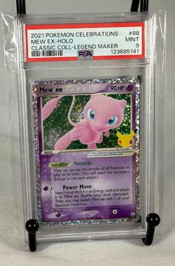 2021 Pokemon Celebrations Mew ex Holo Classic Collection PSA 9 #88 Legend Maker - Image 1