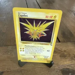 Wizards of the Coast Pokemon TCG Zapdos 15/62 Fossil Holo Rare Unlimited 80 HP - Image 1