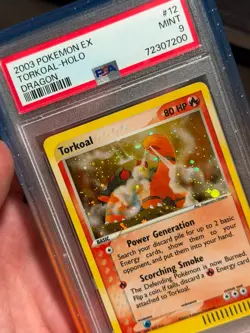 🌀 SWIRL 2003 POKEMON EX DRAGON #12 TORKOAL-HOLO PSA 9 - Image 4