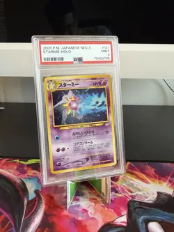 Pokemon Starmie 2000 Holo Neo 3 #121 PSA 9 Japanese - Image 1