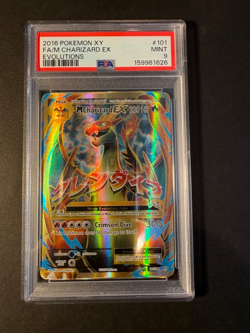 2016 Pokemon XY FA/M Charizard EX Evolutions 101/108 PSA 9 Mint!! - Image 1