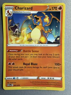 Pokemon - Charizard - 2025 McDonalds Happy Meal Promo - 001/015 - NM - Image 1