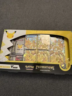 Pokemon Celebrations 25th Anniversary Pikachu V-union Premium Playmat Collection - Image 1