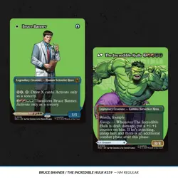 Bruce Banner 0359 NM Borderless Regular Mythic MTG MSH Marvel Super Heroes - Image 1