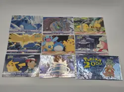 Pokemon The Movie 2000 Topps Card Lot 7 Cards + Foil + Original Wrapper Near Com - Image 1