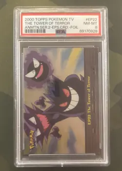 Topps Pokemon The Tower Of Terror EP22 2000 Holo PSA 8 - Image 1