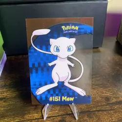 2000 TOPPS POKEMON TV ANIMATION CLEAR CARDS MEW #PC 7 EX/NM - Image 1