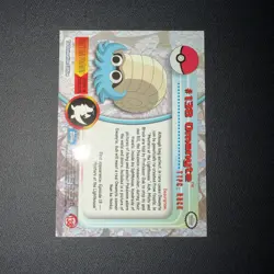 2000 Topps Pokemon Card #138 Omanyte TV Animation Series 3 - Image 5