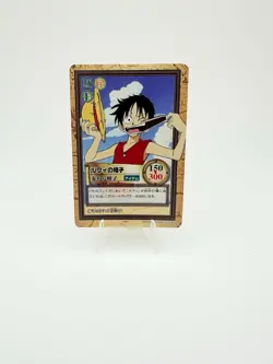 One Piece Luffy Hat Carddass Hyper Battle TCG C05 1999 Japan Vintage Bandai JP - Image 1
